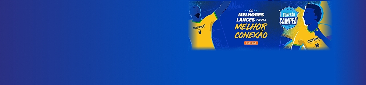 Imagem promocional da Conect com destaque para internet fibra óptica